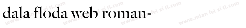 dala floda web roman字体转换